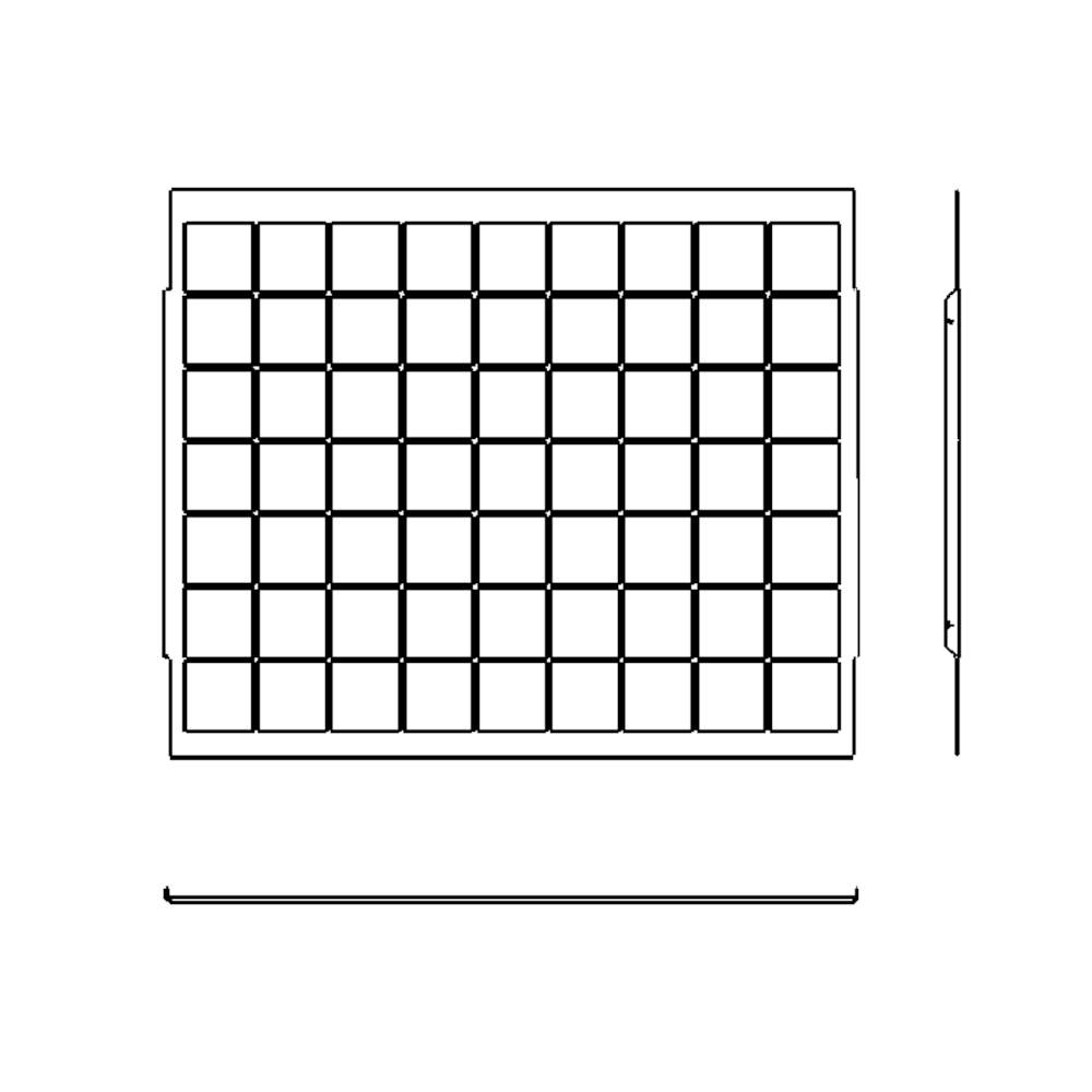 Filtergrating, front