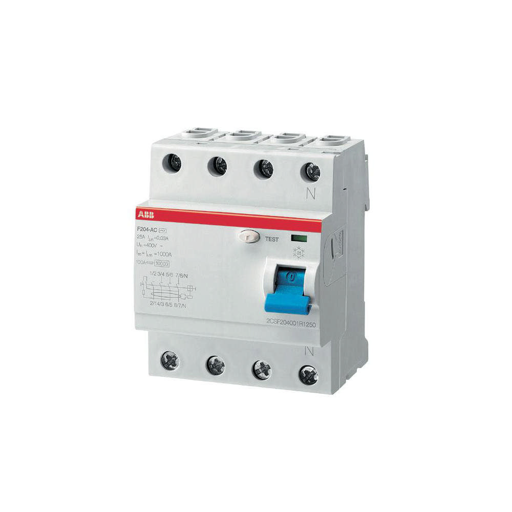 Contactor, switch, Ground fault circuit breaker (F204A-40/0,03)