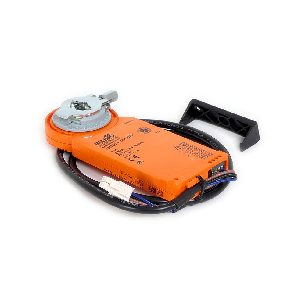 Spjældmotor, 230 V AC, 1,2m kabel