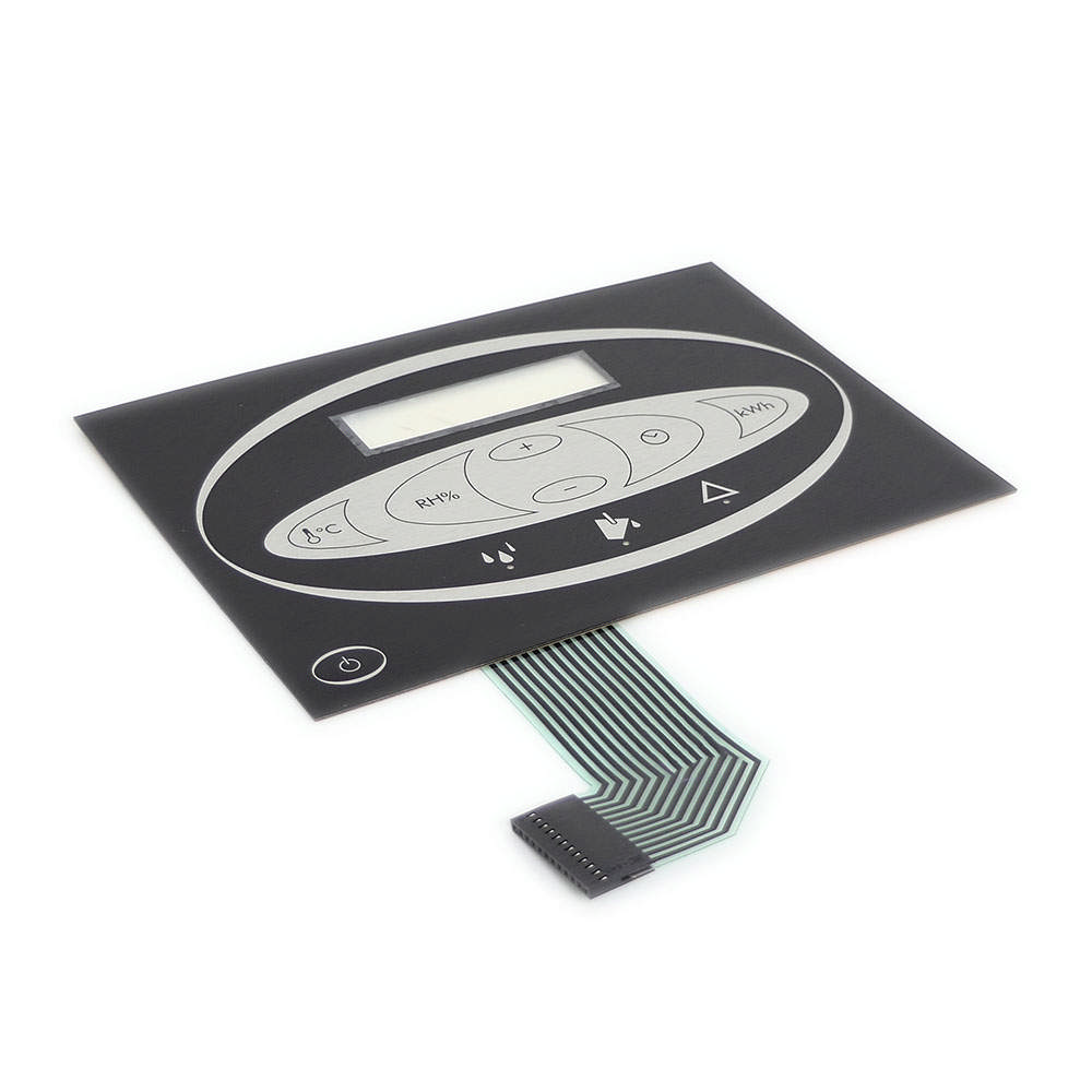 Betjeningspanel, folie med knapper og dioder for styring