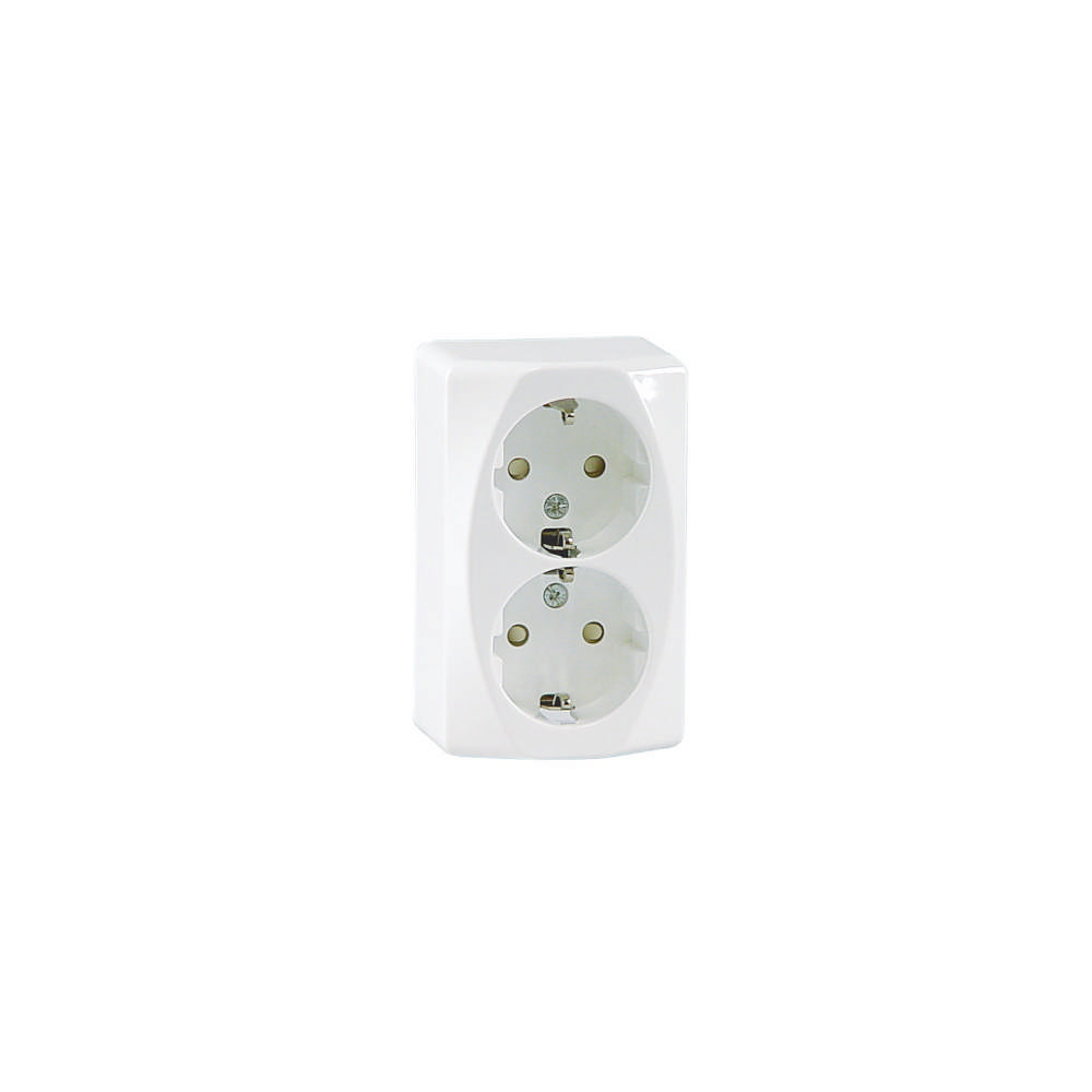 Outlet, 2-way, ground, external