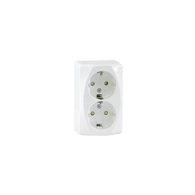 Outlet, 2-way, ground, external