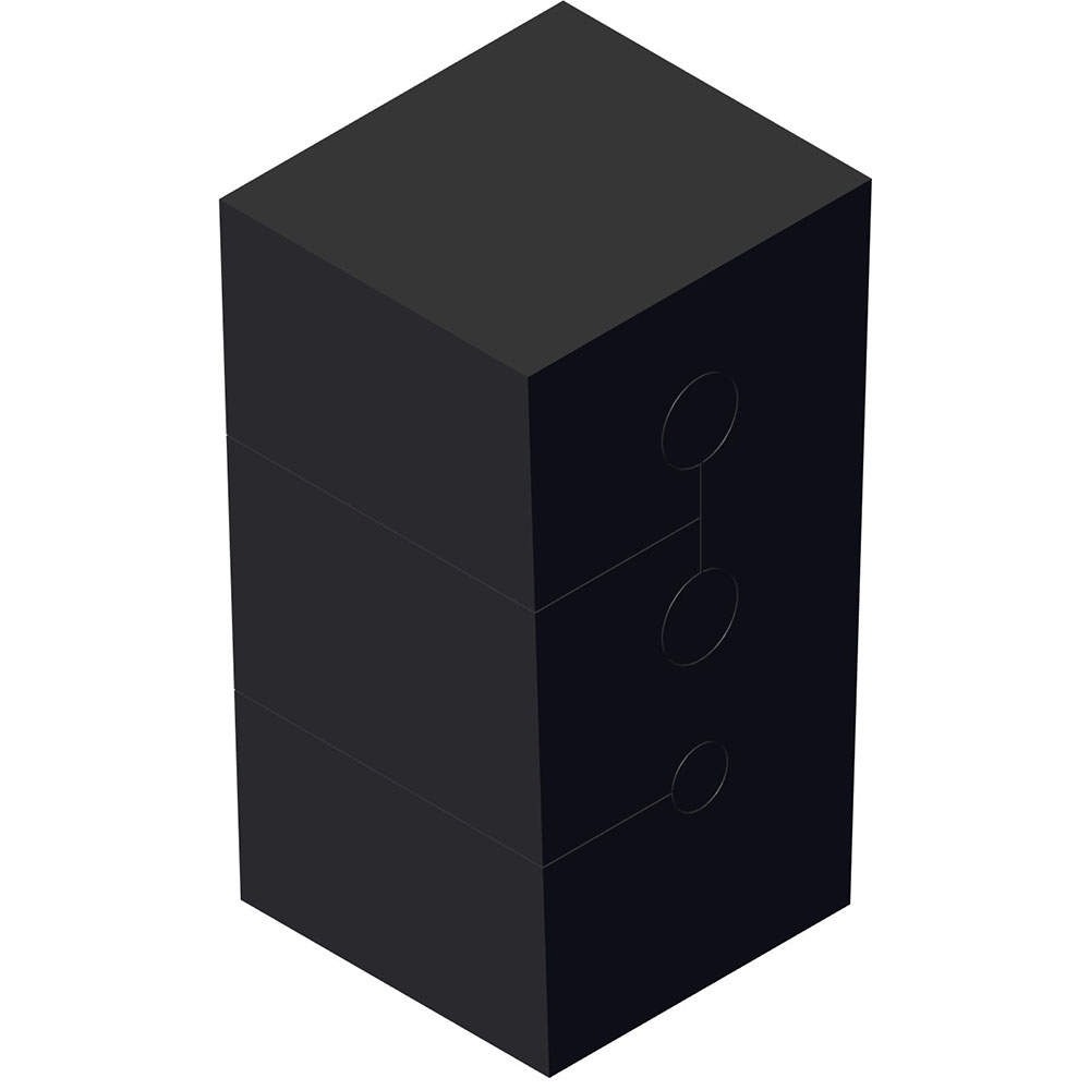 Gummipakning, for 3 følere