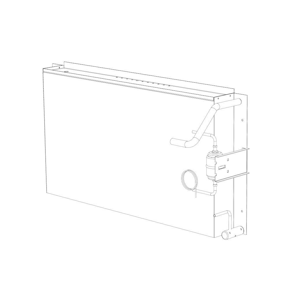 Evaporator coil, Incl. dry filter