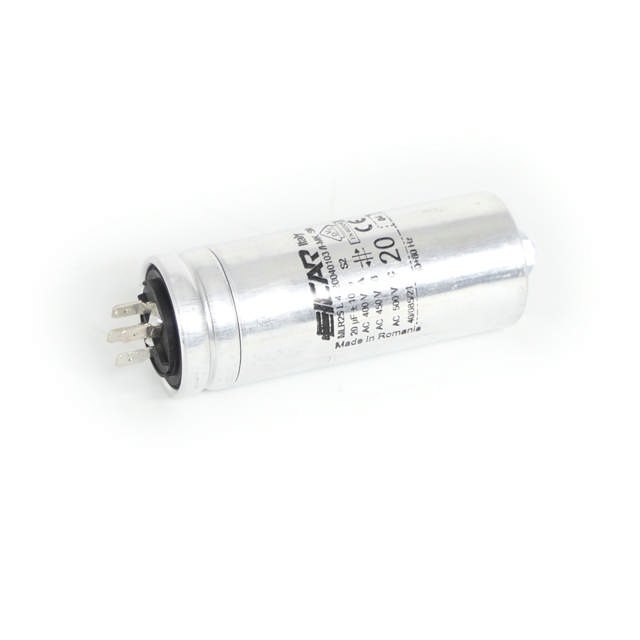 Capacitor, 20µF ±10%, S2, 450 V 50/60 Hz with threaded rod