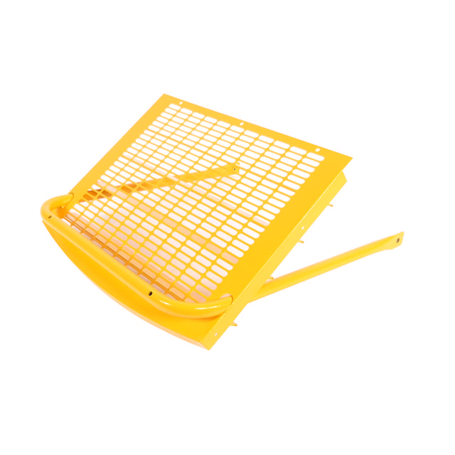 Air discharge grille, welded, RAL 1028 powder coated