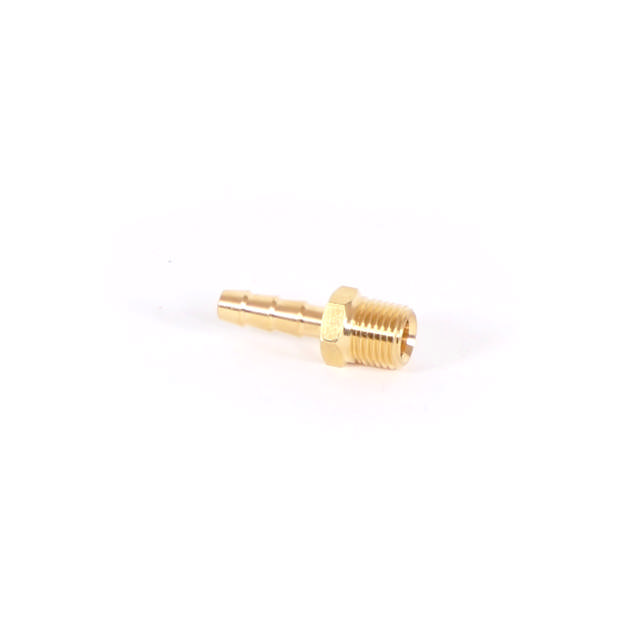Hose nipple, brass, 6 mm x1/4