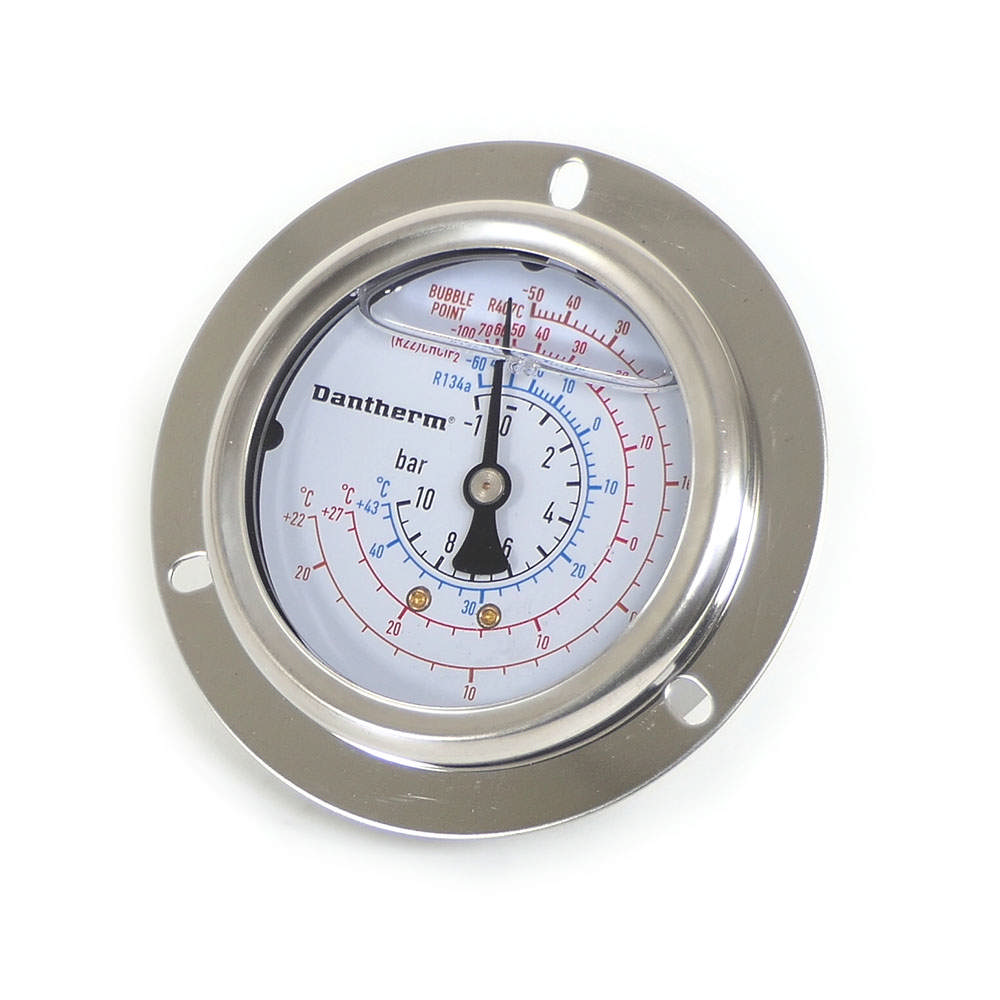 Low pressure manometer, ø63mm, with Dantherm logo